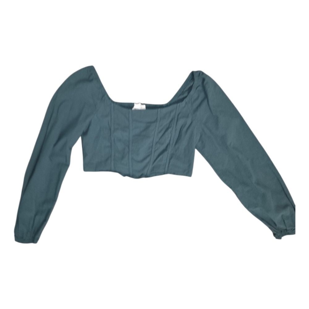 Kirious LA Green Cotton Crop Top